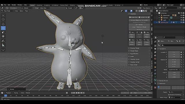 Rigging 3D model with MMD Skeleton in Blender feat Pikachu | Vin's Graphics смотреть онлайн