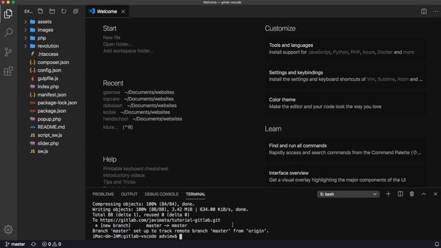 Configuration of Gitlab in Visual Studio Code смотреть онлайн