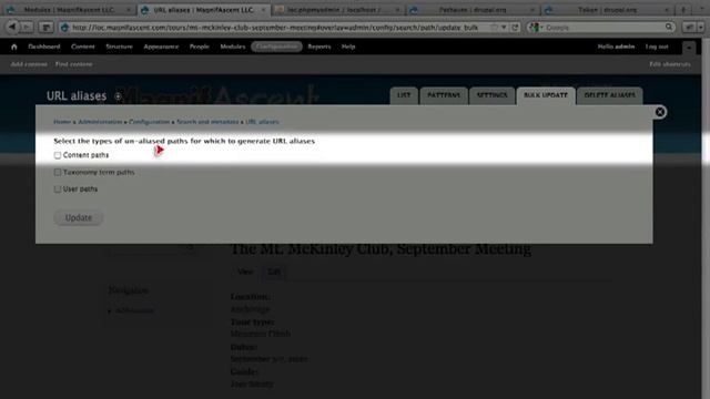 How to update URL aliases after a pattern change with Pathauto смотреть онлайн