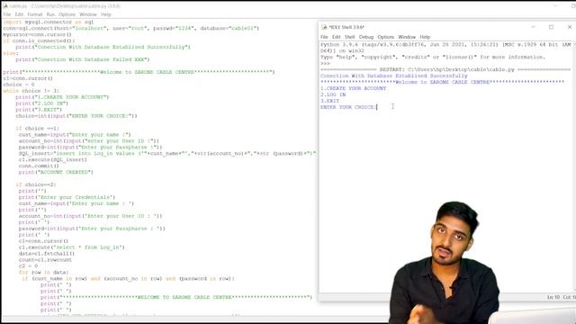 Class 12th Computer Science | Cable Management System in Python and Mysql | Python Project | CBSE смотреть онлайн