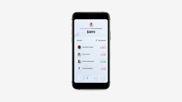 Split Your Bill - App Design Prototype | Neumorphic | Figma | Principle for Mac смотреть онлайн