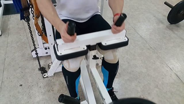 Тренировка ног голень сидя в станке (Денис Ваганов) смотреть онлайн