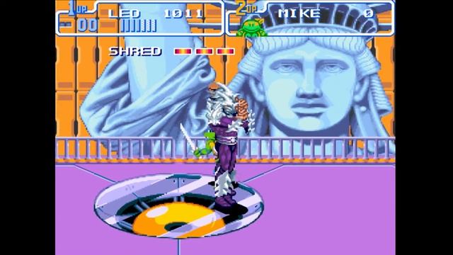 Turtles in Time SNES Walkthrough -Scene 10:Shredder Fight смотреть онлайн