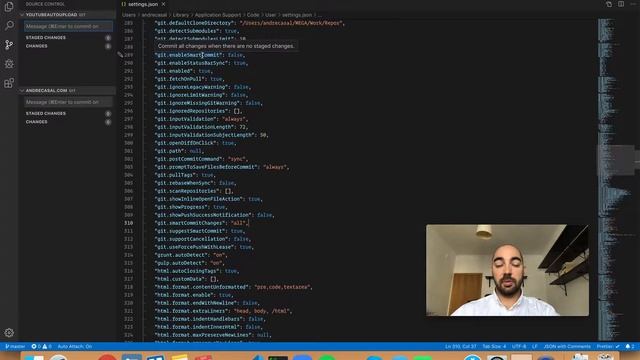 VS Code Setting: git.smartCommitChanges смотреть онлайн