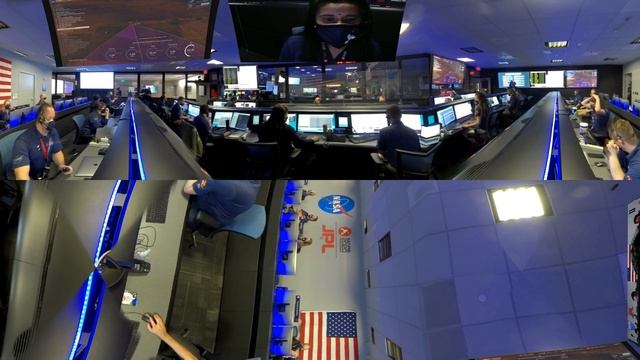 Mission Control Celebration for NASA's Perseverance Mars Rover Landing (360 Video) смотреть онлайн