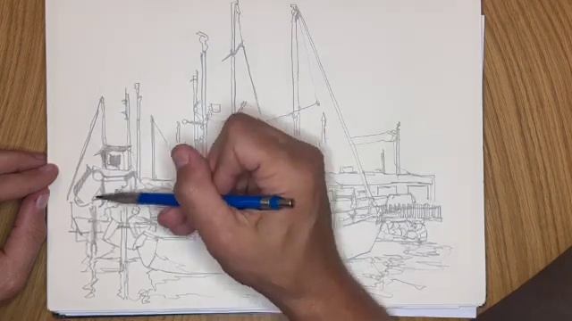 A one-line sketch of sailboats and yachts смотреть онлайн