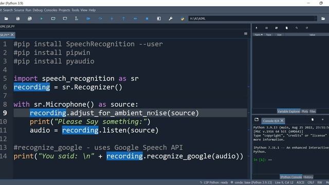 Speech Recognition To Text Using Python | Transcribe Audio Into Text смотреть онлайн