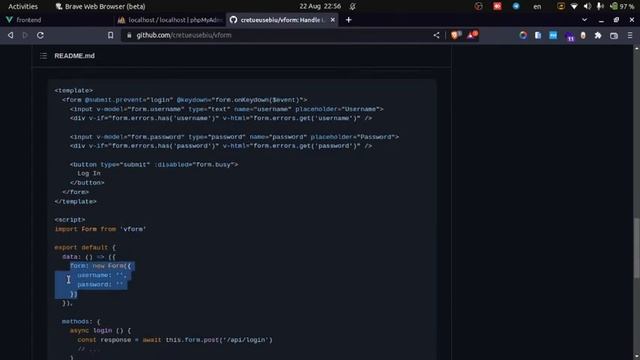 laravel + vuejs online shopping || implementation layouts, login and install axios & vform смотреть онлайн