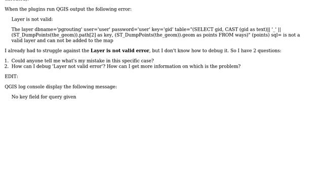 GIS: How to debug 'Layer is not valid error' from Python plugin? (2 Solutions!!) смотреть онлайн