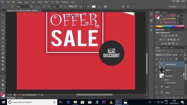 How to Create Offer Sales Flyer in Adobe Photoshop CS 6 смотреть онлайн