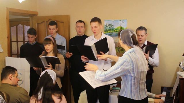 Когда Ты в саду молился - Л. Ларсон. Хоровая группа. смотреть онлайн