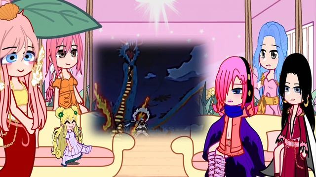 One Piece Princesses React to Luffy/Joy boy Part 2 || gacha club reaction video смотреть онлайн