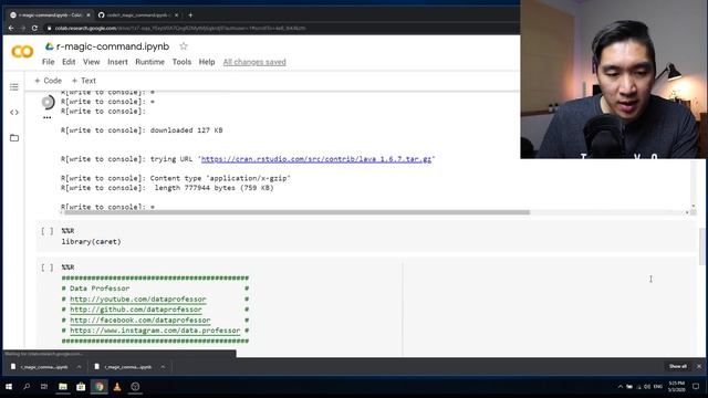How to use R and Python in same notebook on Google Colab смотреть онлайн