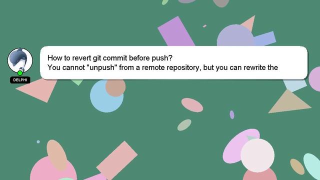 How to revert git commit before push? смотреть онлайн