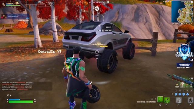 How to EASILY Throw Off Road Tires and flip an overturned vehicle Fortnite смотреть онлайн