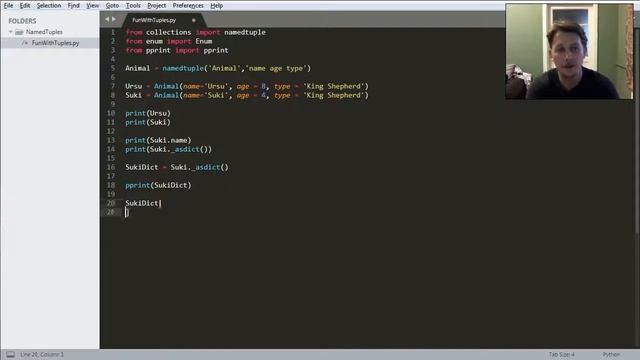Python - Named Tuples and Enum смотреть онлайн