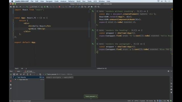 React + TypeScript + TDD in IntelliJ IDEA смотреть онлайн