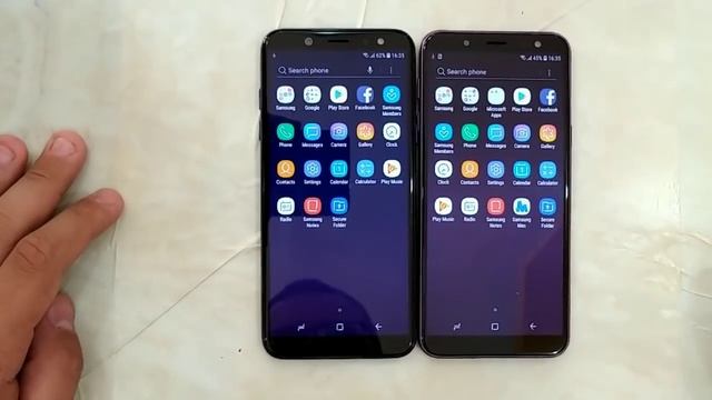 Samsung Galaxy A6 (2018) vs Samsung Galaxy J6 (2018) смотреть онлайн