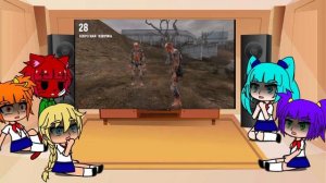 Реакция персонажей бесконечного лета на 50 фактов о Зомби Stalker