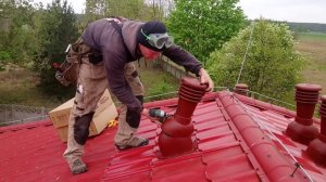 Монтаж вентиляционных грибков