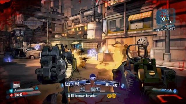 LVL 61 Ogre - NEW Legendary Gun from Dragon Keep DLC! Borderlands 2 Torgue Spingun! смотреть онлайн