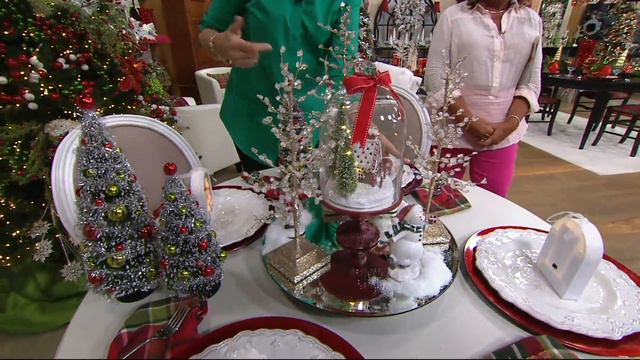 Set of 3 Sparkling Diamond Ice Trees by Valerie on QVC смотреть онлайн