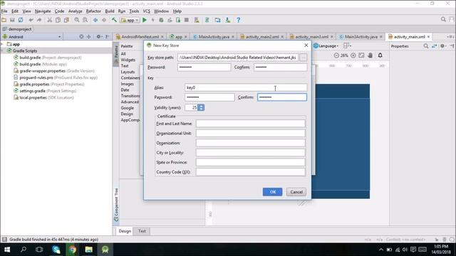 How to create Signed Apk in Android Studio смотреть онлайн