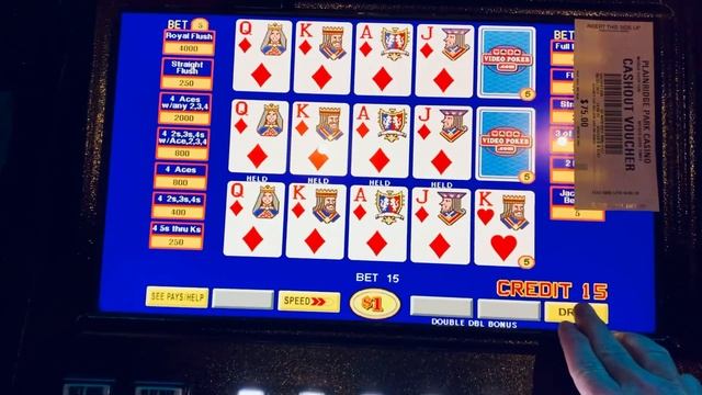 $4000 ROYAL FLUSH VIDEO POKER DRAWN LIVE at PLAINRIDGE PARK CASINO смотреть онлайн