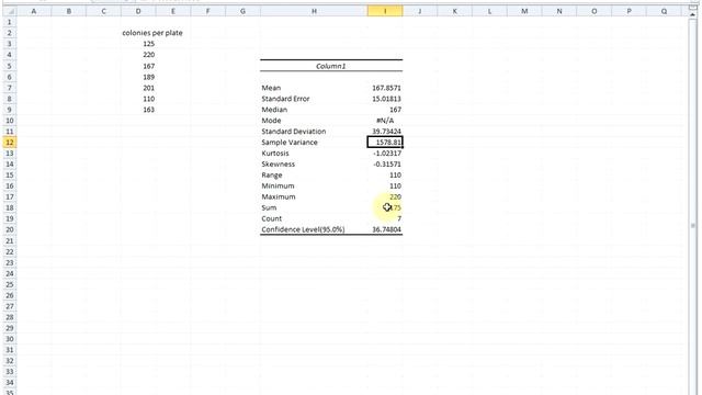 Basic statistics with Excel 2010 смотреть онлайн