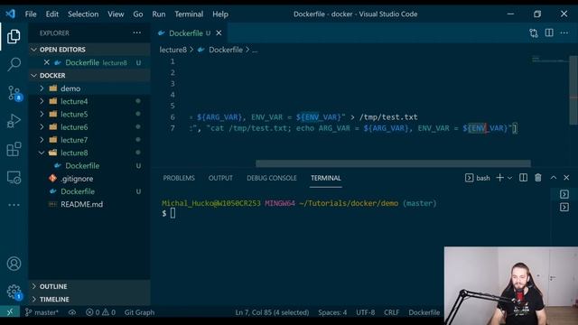 Docker ENV vs ARG | Kurz Dockeru časť 8 смотреть онлайн