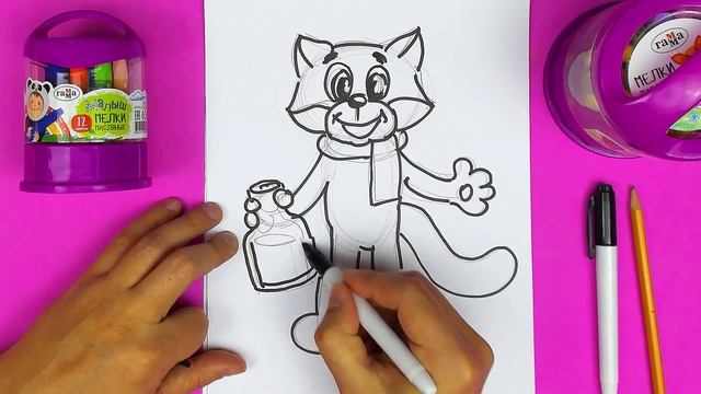 Как нарисовать Кота Матроскина из мультика Трое из Простоквашино смотреть онлайн