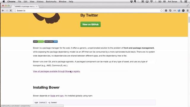 Bower - Обзор пакетного менеджера смотреть онлайн
