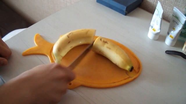 как порезать банан за 1 секунду