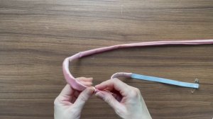 DIY scrunchie headband Tutorial | How to Make slim satin headband