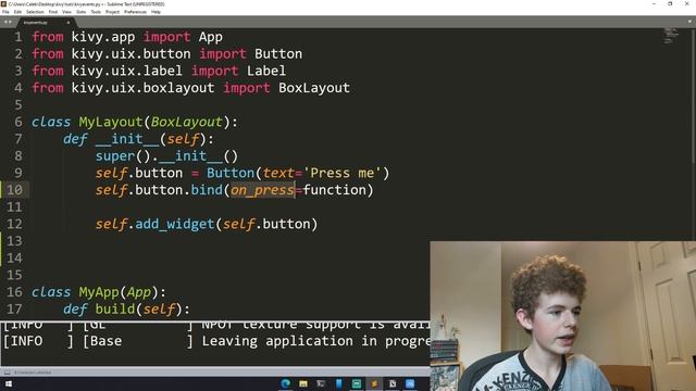 Kivy Events - Kivy Tutorial #6 смотреть онлайн