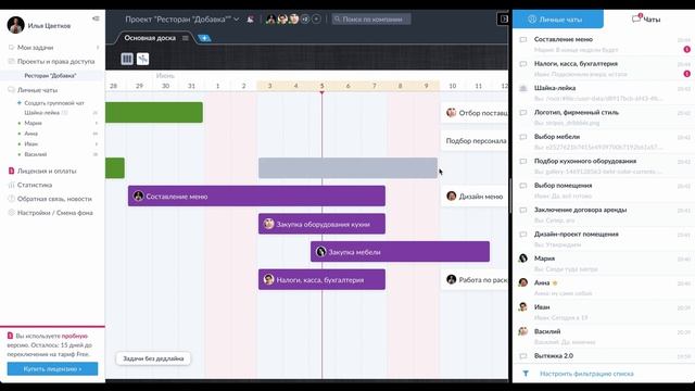 Диаграмма Гантта - Новая функция смотреть онлайн