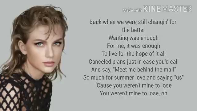 Taylor Swift - August lyrics смотреть онлайн