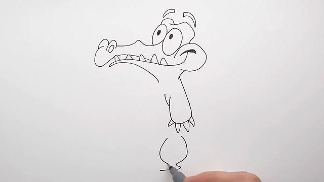 How to Draw Crocodile Swampy Step by Step - Where's my Water Swampy Game Movies смотреть онлайн