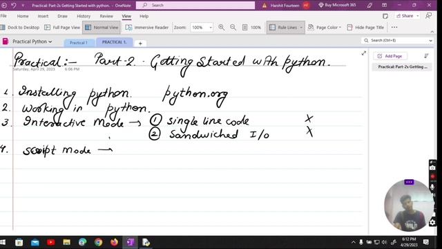 Getting started with Python | Practical Class 1 | CBSE Class 11 | First Program in Python смотреть онлайн