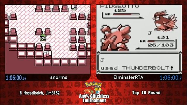 snorms vs ElminsterRTA. Pokemon Red Tournament 2017 Eighth-finals смотреть онлайн