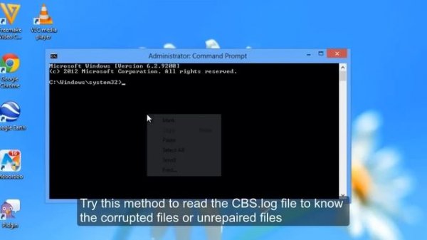 How to read CBS.log sfc scan details using cmd command without access is denied error
