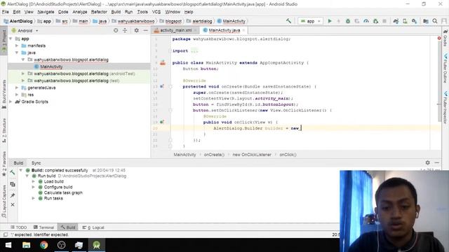Tutorial Alert Dialog on Android Studio смотреть онлайн