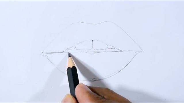 How to draw lips using pencil for beginners смотреть онлайн