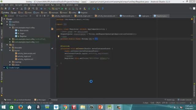 PHP - MySQL - Android - Volley (Código en java: Registrar 1) Parte 10/20 смотреть онлайн