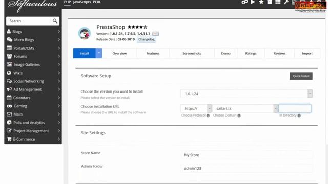 How to Install Prestashop in cPanel using Softaculous? смотреть онлайн