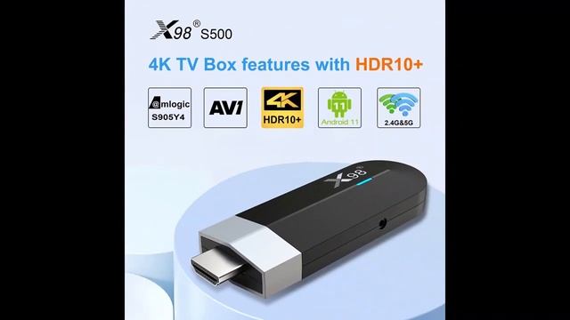 ⭐️TV box inteligente X98 S500 con Android 11 смотреть онлайн