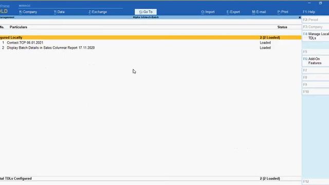 Tally Add On : Display Batch Details in Sales Columnar report in TallyPrime Software. смотреть онлайн