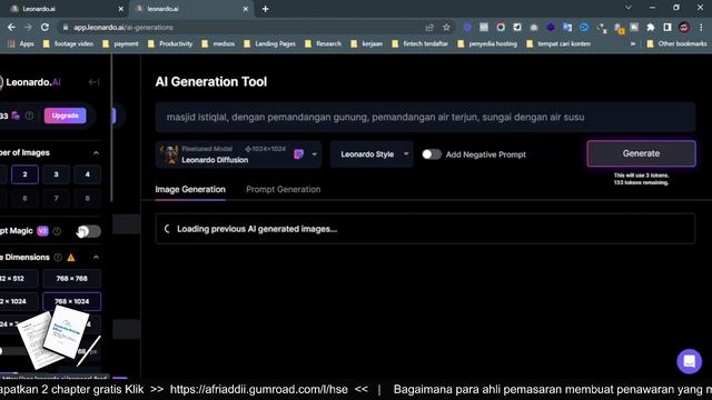 Tutorial cara menggunakan Leonardo Ai смотреть онлайн