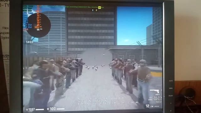 Core 2 Quad Q8300 + gtx550 ti CS GO FPS TEST (Stock) смотреть онлайн