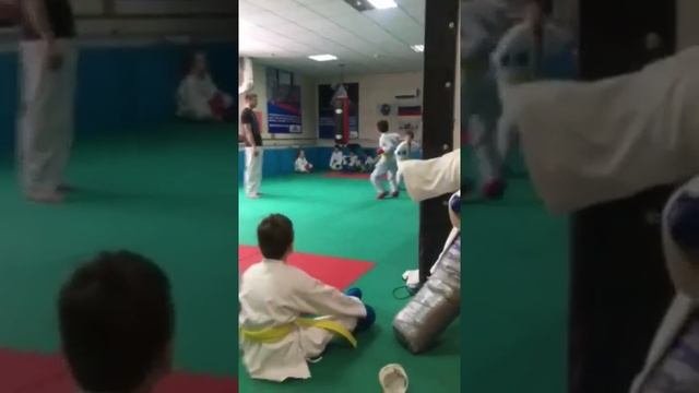 Моя тренировка по каратэ (я в синем) смотреть онлайн